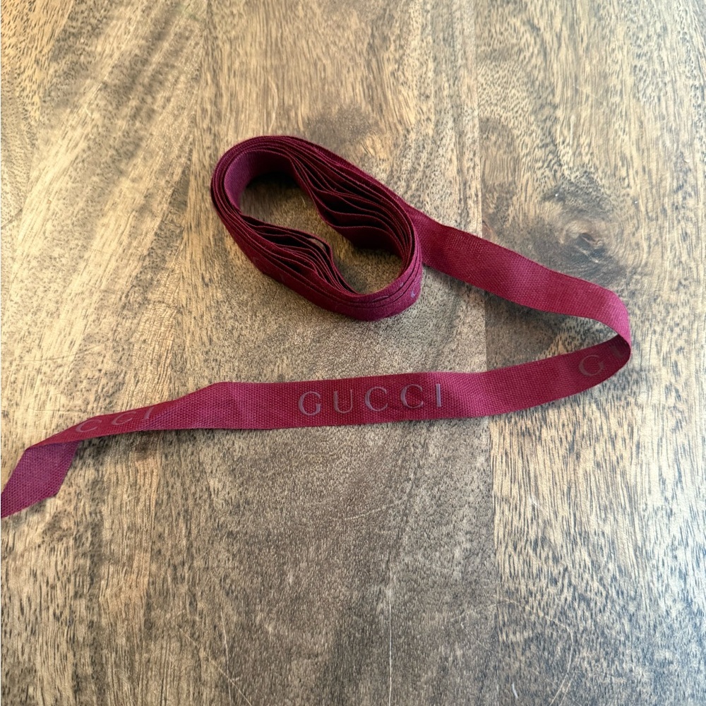 Gucci Burgundy Ribbon